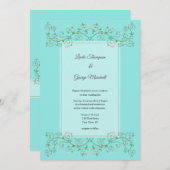 ホワイトフラワー登山つる植物ハートオンブルー (正面/裏面)