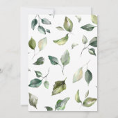 ホワイトフラワー結婚式招待状 招待状 (裏面)