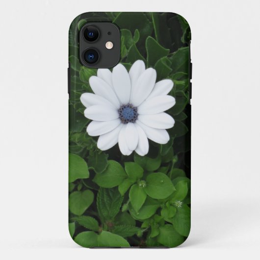 ホワイトフラワーiPhoneケース Case-Mate iPhoneケース (裏面)