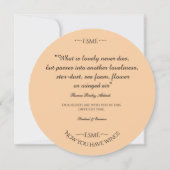 ホワイトフランスのブルドッグ愛は決して死なない同情カード サンキューカード (裏面)