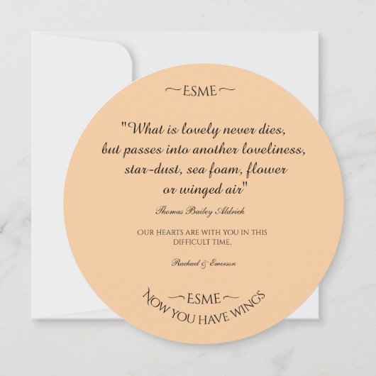 ホワイトフランスのブルドッグ愛は決して死なない同情カード サンキューカード (裏面)