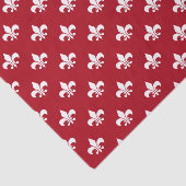 ホワイトフルーアデリス・オン・ダークレッド 薄葉紙 (詳細)