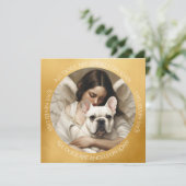 ホワイトフレンシーカスタムエンジェル悔やみや弔慰 サンキューカード (スタンド正面)