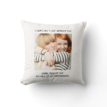 ホワイトフレンド最高のフォトブリデスメイド招待状