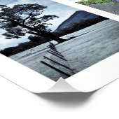 ホワイトフレーム16フォトイメージDIYテンプレートウォールアート ポスター (コーナー)