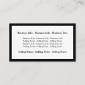 ホワイトフレーム 名刺 (裏面)