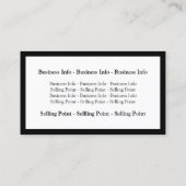 ホワイトフレーム 名刺 (裏面)