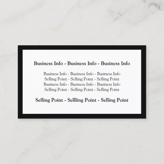 ホワイトフレーム 名刺 (裏面)