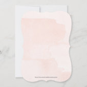 ホワイトフローラとピンクバプテスマ招待状 案内状 (裏面)