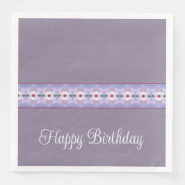 ホワイトフローラアクセントパターン（の模様が）あるマウーブ