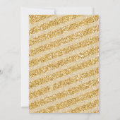 ホワイトフローラウィンターオンダーランド1歳の誕生日 招待状 (裏面)