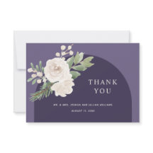 ホワイトフローラウィンターボタニカルパープル結婚ズ