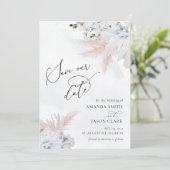 ホワイトフローラオーキッド&ダスティブルーコーラルビーチ セーブザデート (スタンド正面)