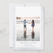 ホワイトフローラオーキッド&ダスティブルーコーラルビーチ セーブザデート (裏面)