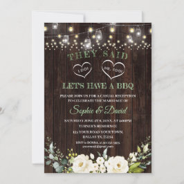 ホワイトフローラオールドバーンアフター結婚ウィズBBQ 招待状