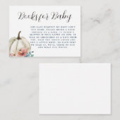 ホワイトフローラカボチャベビー エンクロージャーカード (正面/裏面)