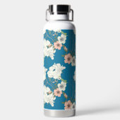 ホワイトフローラガーデンパターン ウォーターボトル (背面)