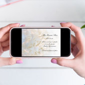 ホワイトフローラクインセアニラ日付を保存 セーブザデート