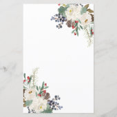 ホワイトフローラクリスマス彼は彼女はゲームカードを言った (裏面)