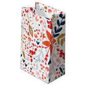 ホワイトフローラクリスマス抱き枕 スモールペーパーバッグ (裏面アングル)