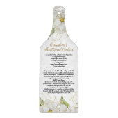 ホワイトフローラグランマズクッキーレシピファームハウス カッティングボード (正面)