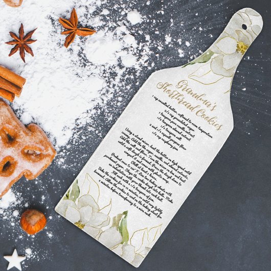 ホワイトフローラグランマズクッキーレシピファームハウス カッティングボード