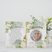 ホワイトフローラグリーンお祝いの生活プログラム (スタンド正面)