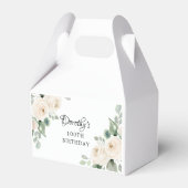 ホワイトフローラグリーンユーカリ100誕生日 フェイバーボックス (裏面サイド)