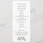 ホワイトフローラグリーンリーアイビークレスト結婚セージ プログラム (裏面)