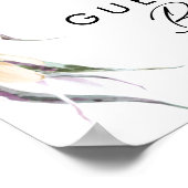 ホワイトフローラゲストブックサイン ポスター (角)