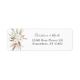 ホワイトフローラサマーボホ差出人住所 ラベル