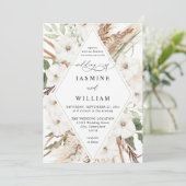 ホワイトフローラサマーボホ 招待状 (スタンド正面)