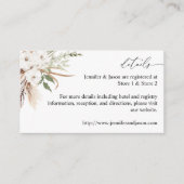 ホワイトフローラサマーボーホエンクロージャカード エンクロージャーカード (正面)