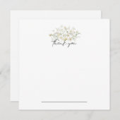 ホワイトフローラサンキューノーテカード サンキューカード (正面/裏面)