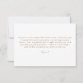 ホワイトフローラシャンパンシャワーメッセージサンキュー サンキューカード (裏面)