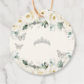 ホワイトフローラシルバー蝶プリンセスティアラ フェイバータグ (裏面)