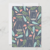 ホワイトフローラスランバーパーティー招待状 招待状 (裏面)