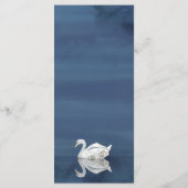 ホワイトフローラスワンオンブルー結婚式 プログラム (裏面)