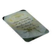 ホワイトフローラダーリング妻アニバーサリーカード マグネット (右側)