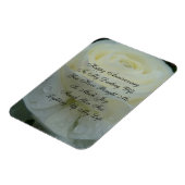 ホワイトフローラダーリング妻アニバーサリーカード マグネット (左側)