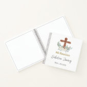 ホワイトフローラバプティスゲストサイン ノートブック (内部)