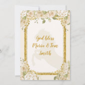 ホワイトフローラバプテスフィエスタツインボーイ&ガール 招待状 (裏面)