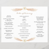 ホワイトフローラパンパスグラストリ+フォールド結婚式 プログラム チラシ (裏面)