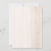 ホワイトフローラパンパスグラスボホブライダルシャワーティー 招待状 (裏面)