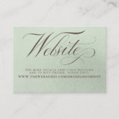 ホワイトフローラパンパスグラス結婚セージのウェブサイト エンクロージャーカード (正面)