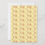 ホワイトフローラビーをテーマにしたベビーシャワー招待状 招待状 (裏面)