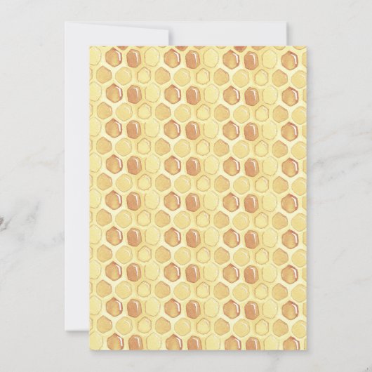 ホワイトフローラビーをテーマにしたベビーシャワー招待状 招待状 (裏面)