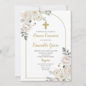 ホワイトフローラファーストコムユニオン招待状 招待状 (正面)