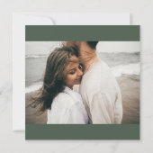 ホワイトフローラフォトスクエア結婚式招待状 招待状 (裏面)