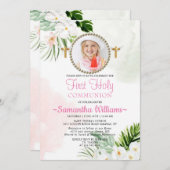 ホワイトフローラフォトファースト招待状 招待状 (正面/裏面)